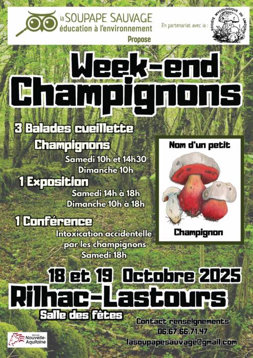 Affiche WE Champignons 2025