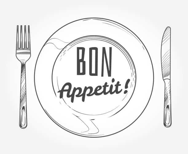 Assiette et couverts