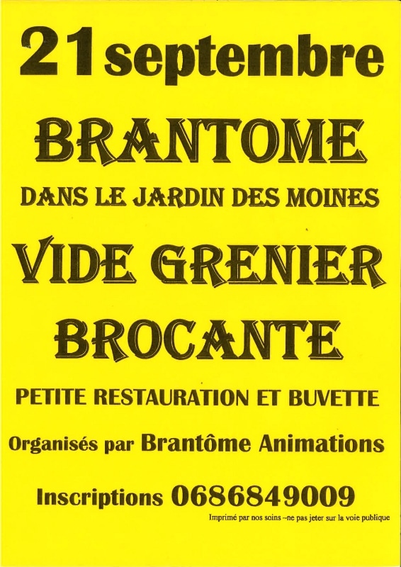 BROCANTE Brantôme 21.09.25