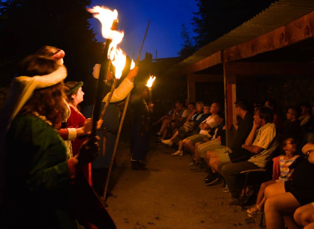 Nocturne animée au Château de Lastours en Limousin