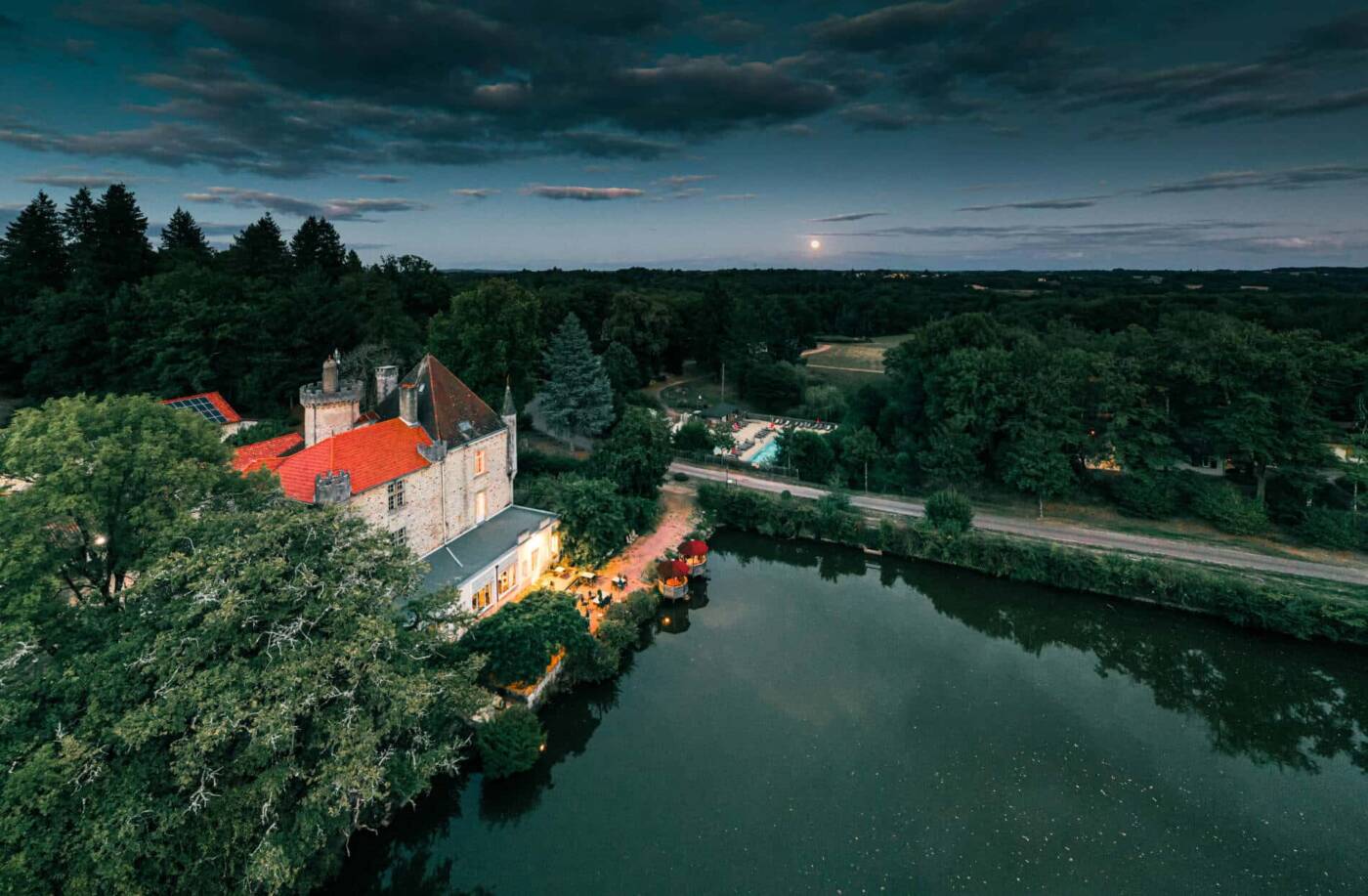 Chateau le Verdoyer Vue Aérienne