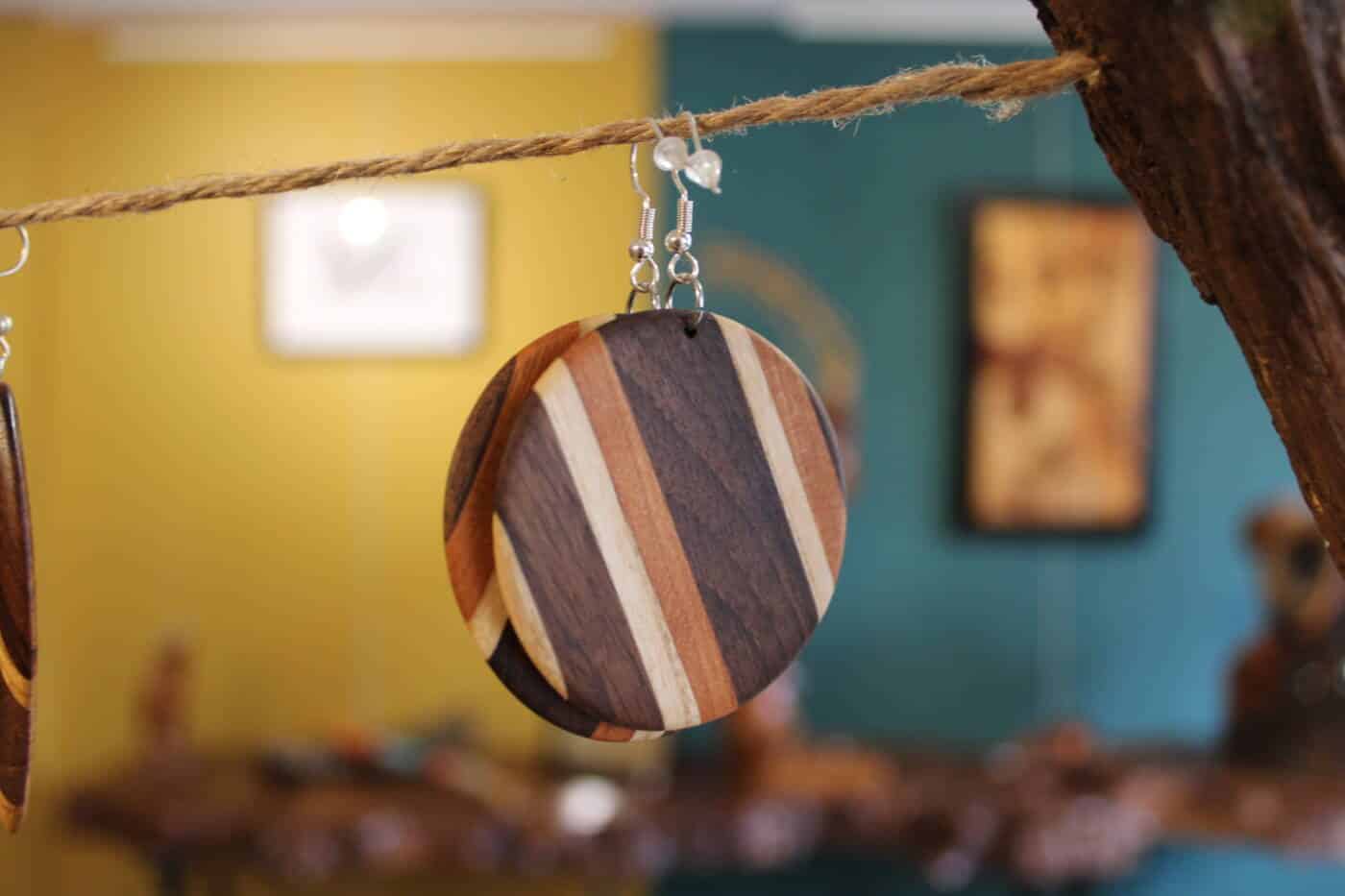 Boucles d'Oreilles - Mine de Bois